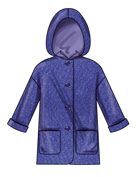 Patron New Look 6819 - Manteau doublé pour enfant