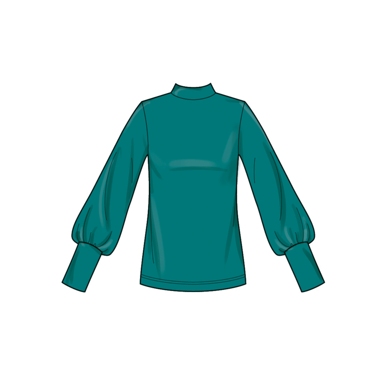 Patron New Look 6815 - Tops manches longues & jupe pull-on