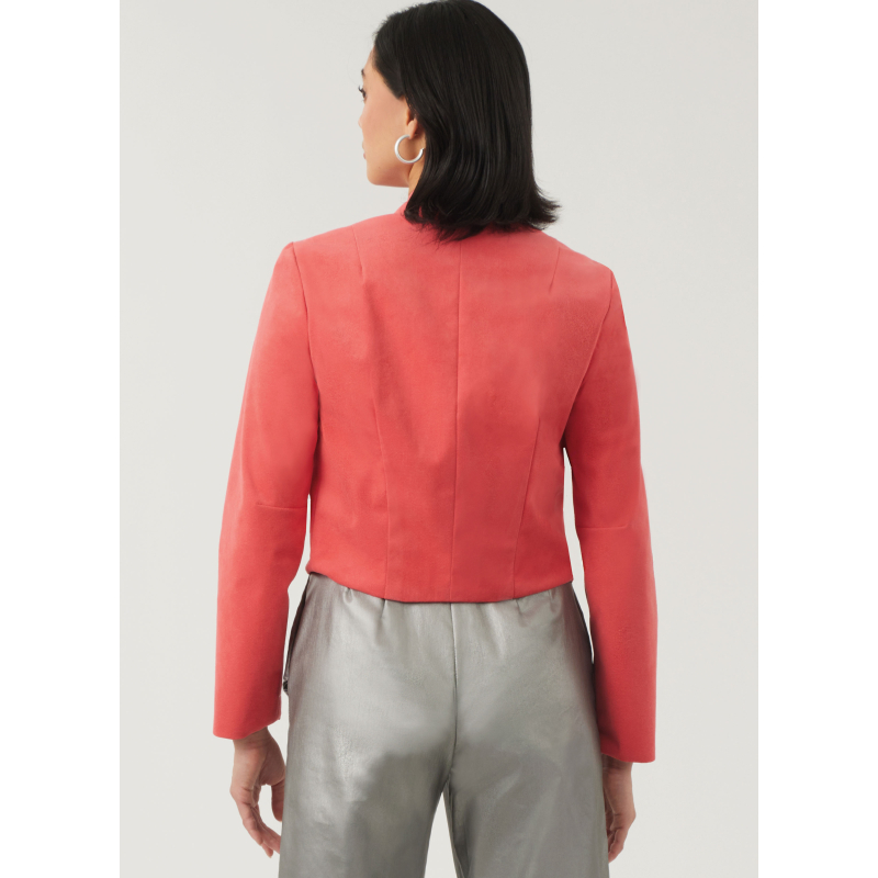 Patron New Look 6817 - Veste drapée avant, gilet & pantalon droit