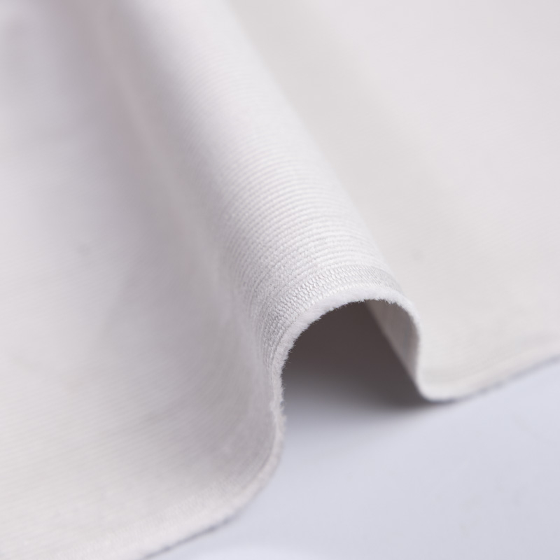 Velours côtelé 500 raies coton & élasthanne - Mastic