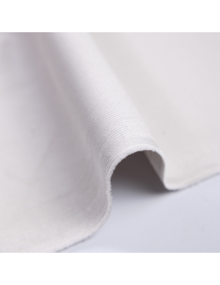 Velours côtelé 500 raies coton & élasthanne - Mastic