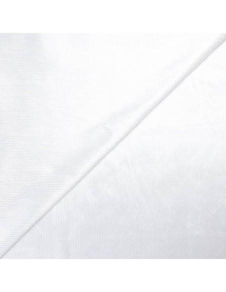Velours côtelé 500 raies coton, viscose & élasthanne - Blanc