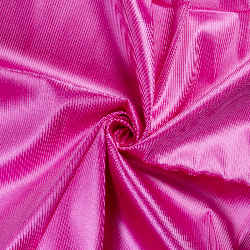 Velours côtelé 500 raies coton, viscose & élasthanne - Rose bonbon