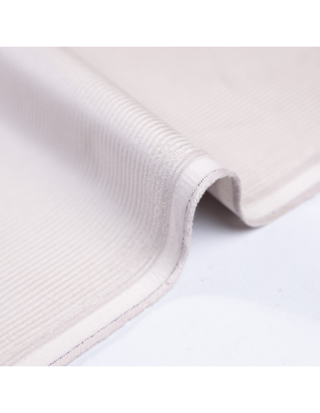 Velours côtelé 500 raies coton & élasthanne - Rose pâle