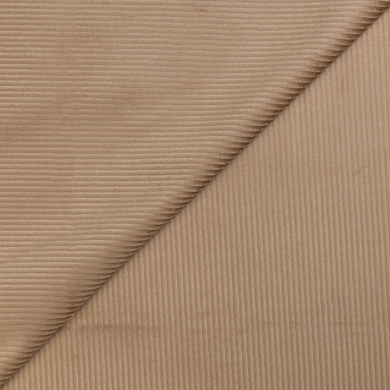 Velours côtelé 500 raies coton & élasthanne - Camel