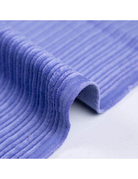 Velours côtelé à côtes irrégulières – Violette claire
