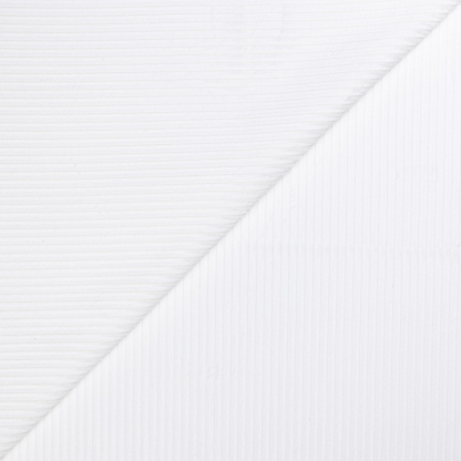 Velours côtelé Jumbo 100% coton GOTS - Blanc