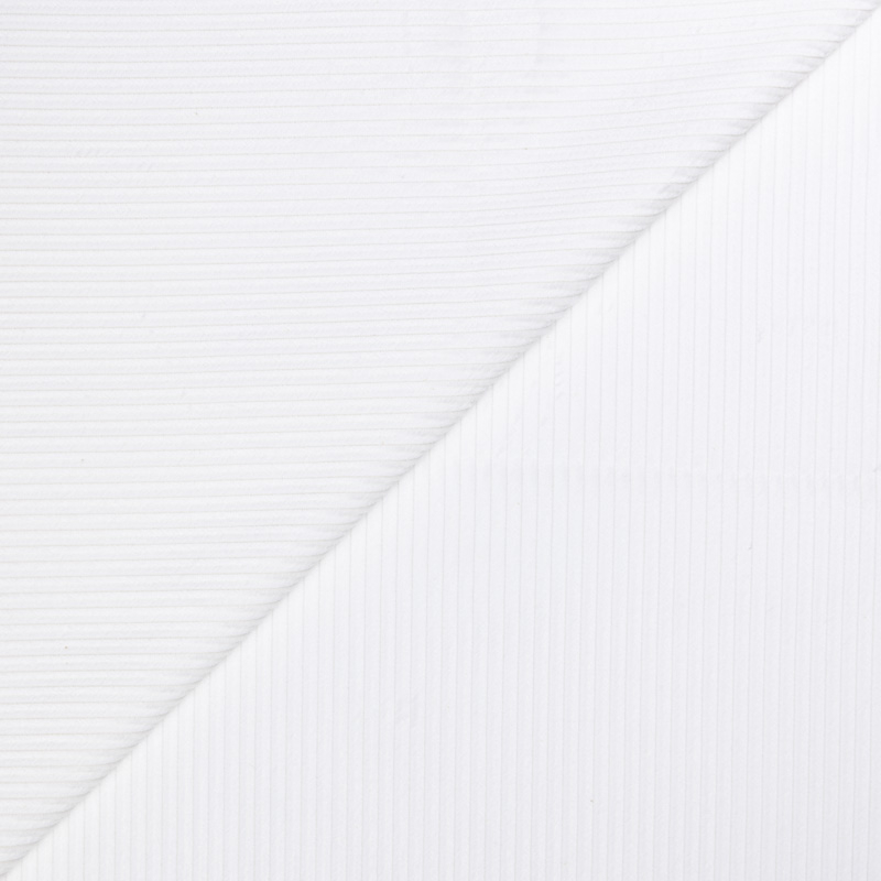 Velours côtelé Jumbo 100% coton GOTS - Blanc