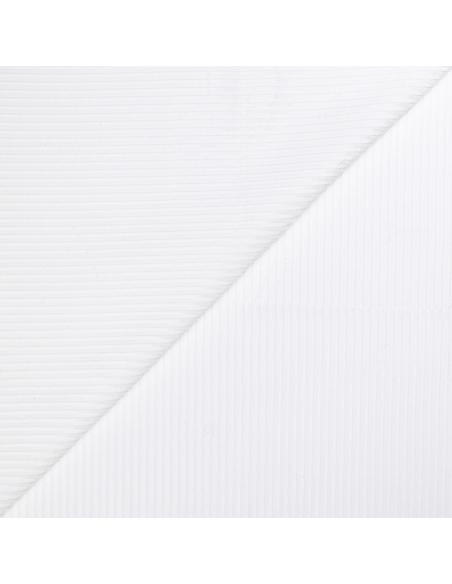 Velours côtelé Jumbo 100% coton GOTS - Blanc