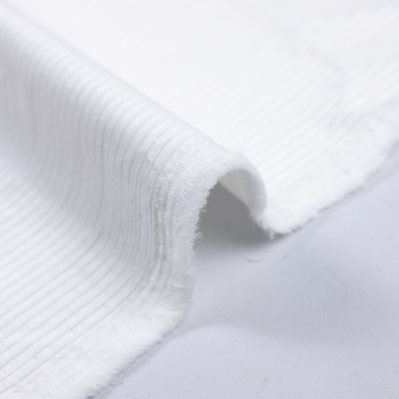 Velours côtelé Jumbo 100% coton GOTS - Blanc