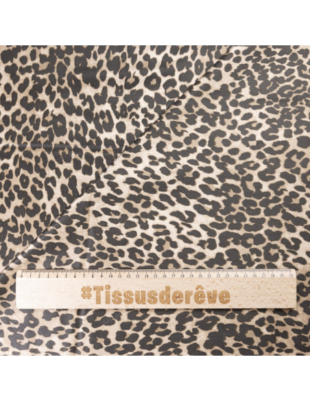 Velours ras coton, viscose & élasthanne - Jaguar