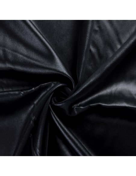 Satin cuir - Noir