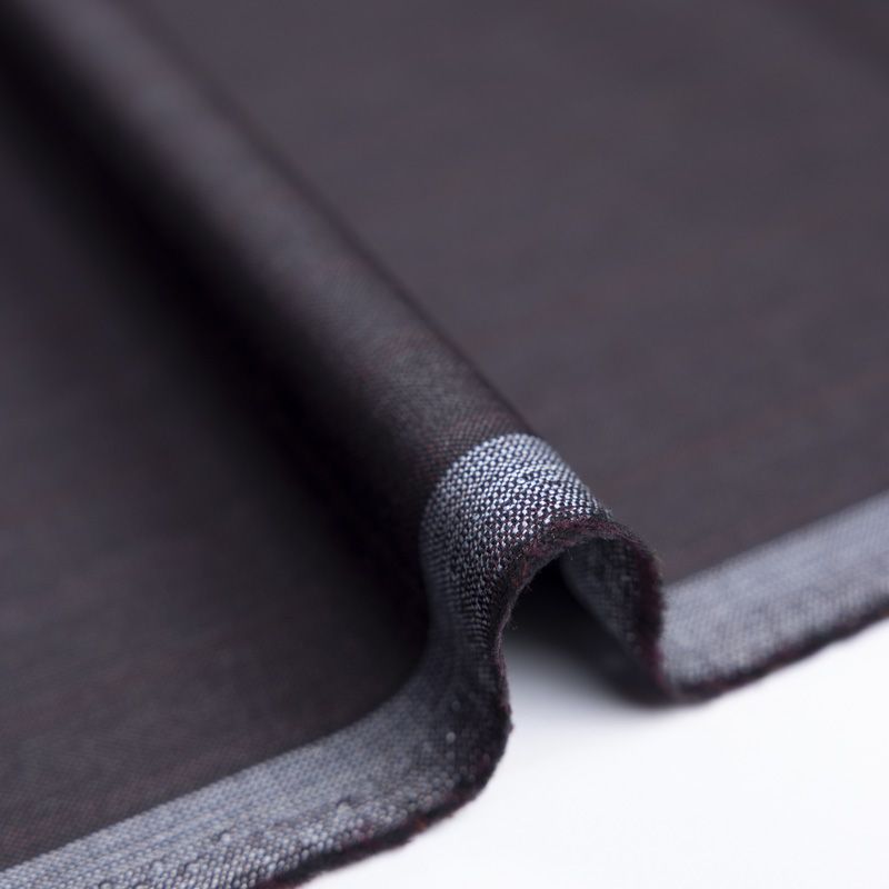 Tissu tailleur 100% laine – Carreaux fines lignes bordeaux