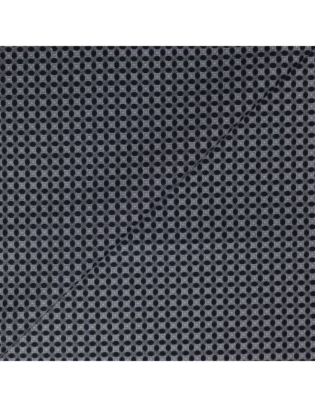Popeline 100% coton - Motif géométrique noir