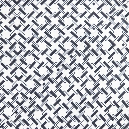 Twill 100% viscose – Quadrillage noir et blanc