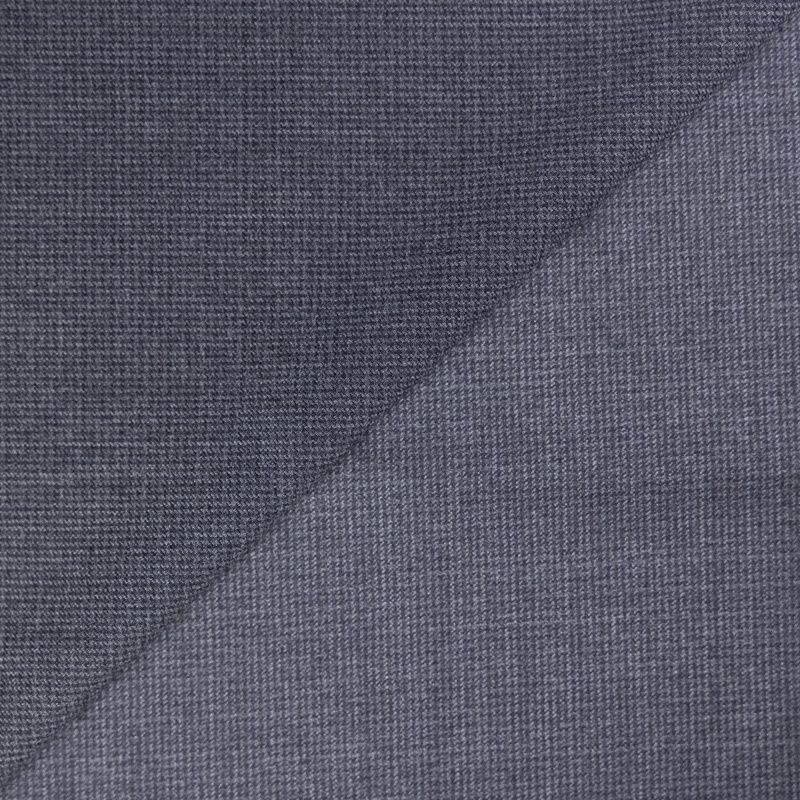 Tissu tailleur 100% laine – Pieds-de-puce noire et gris