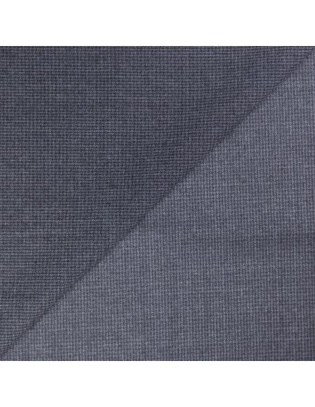Tissu tailleur 100% laine – Pieds-de-puce noire et gris
