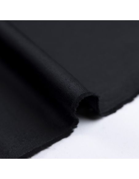 Tissu tailleur 100% laine vierge super 100’s – Noir