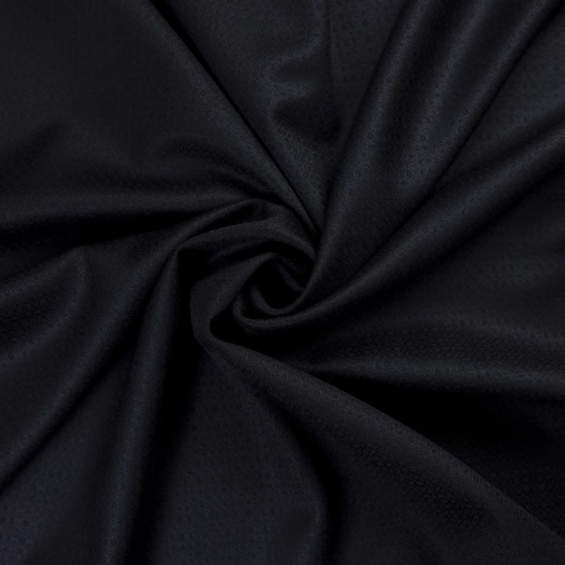 Tissu tailleur 100% laine jacquard – Noir
