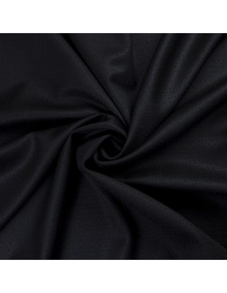 Tissu tailleur 100% laine jacquard – Noir