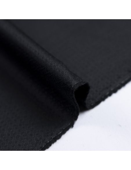 Tissu tailleur 100% laine jacquard – Noir