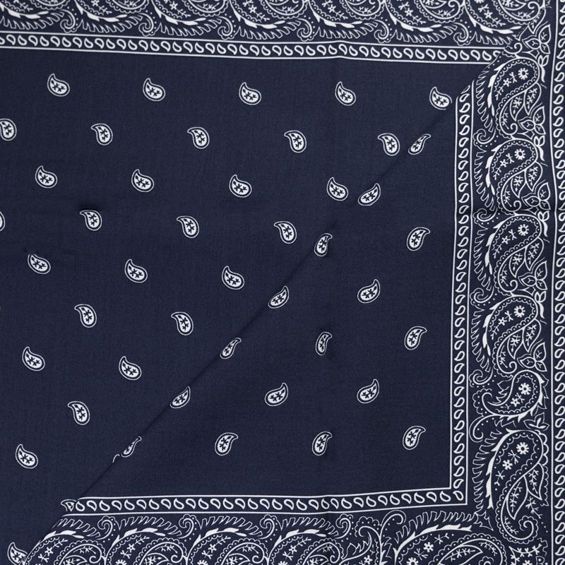 Panneau étoffe 100% viscose – Bandana marine