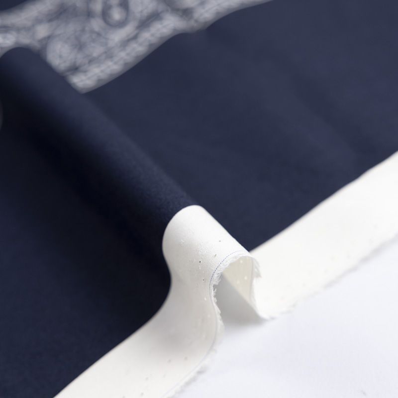 Panneau étoffe 100% viscose – Bandana marine