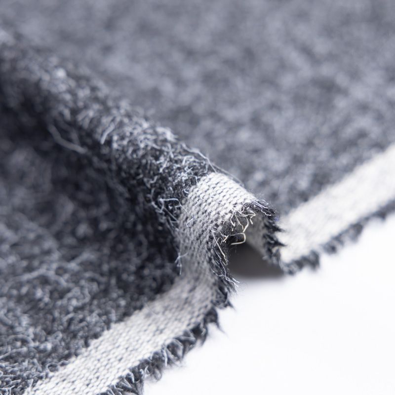 Tweed en laine - Gris chiné