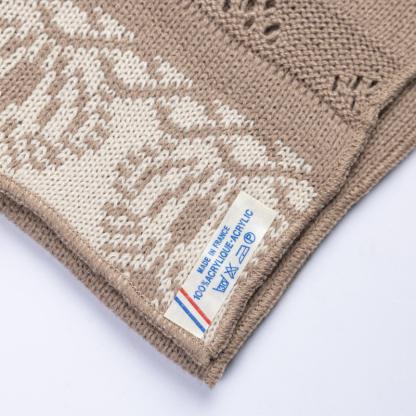 Étole jacquard - Rosace cappuccino 2