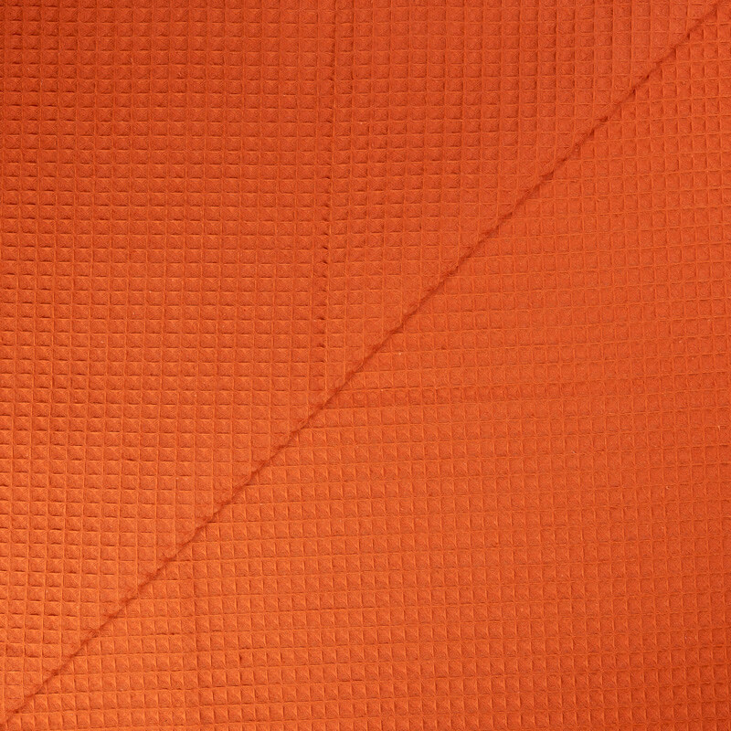 Tissu nid d'abeille – Terracotta