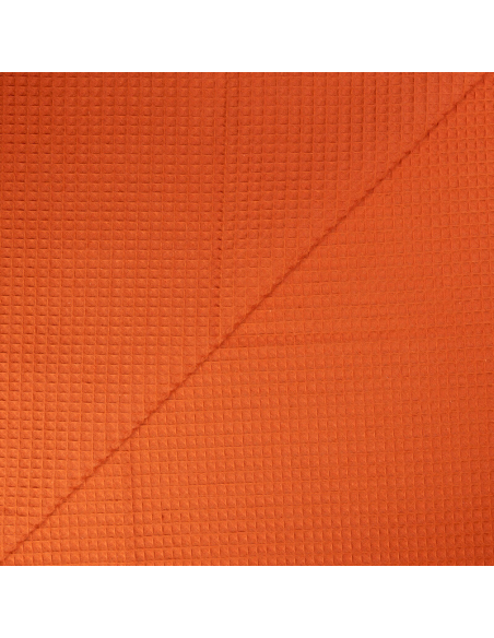 Tissu nid d'abeille – Terracotta