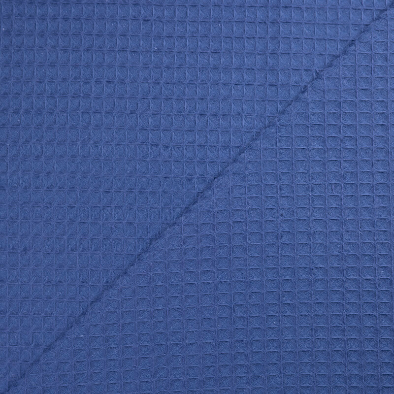 Tissu nid d'abeille – Indigo