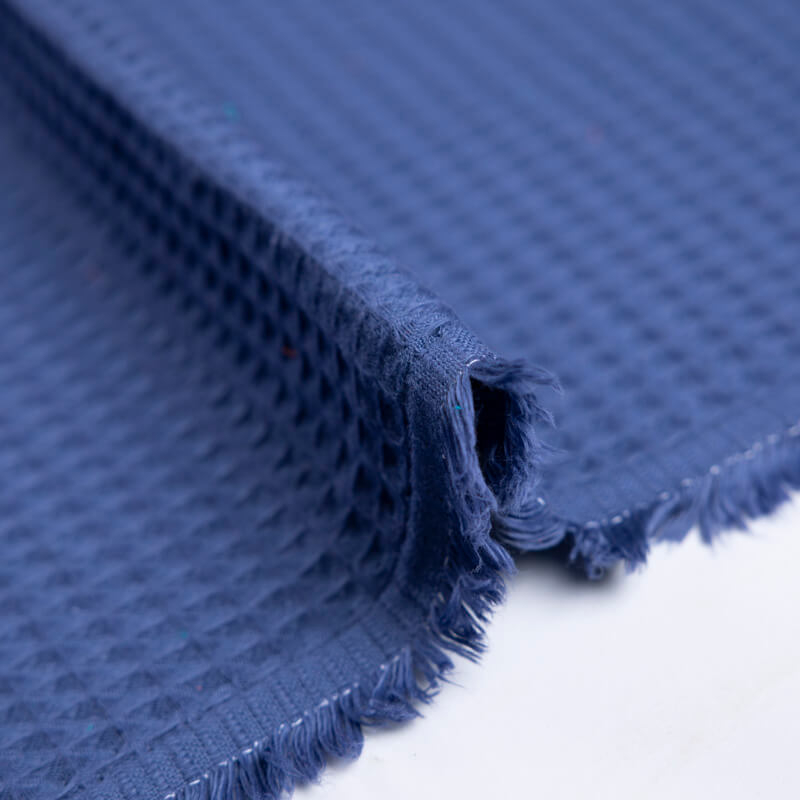 Tissu nid d'abeille – Indigo