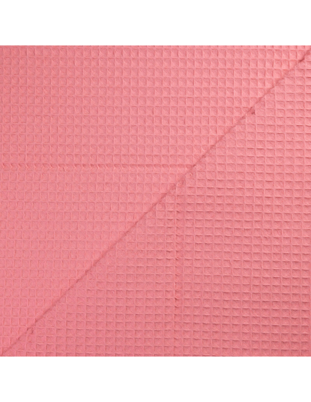 Tissu nid d'abeille – Rose