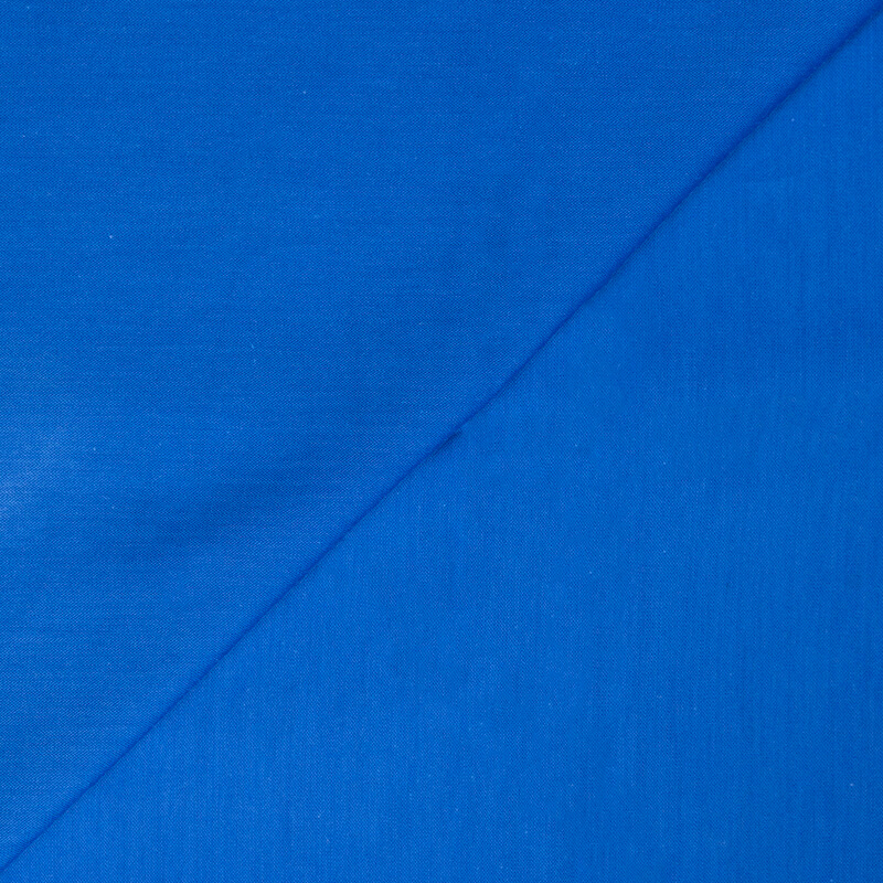 Étoffe 100% viscose – Tissage mini chevron bleu roi