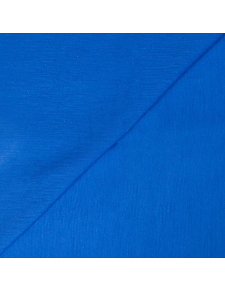 Étoffe 100% viscose – Tissage mini chevron bleu roi