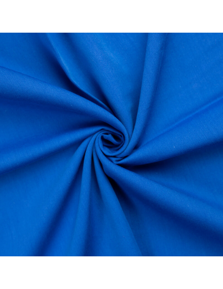 Étoffe 100% viscose – Tissage mini chevron bleu roi