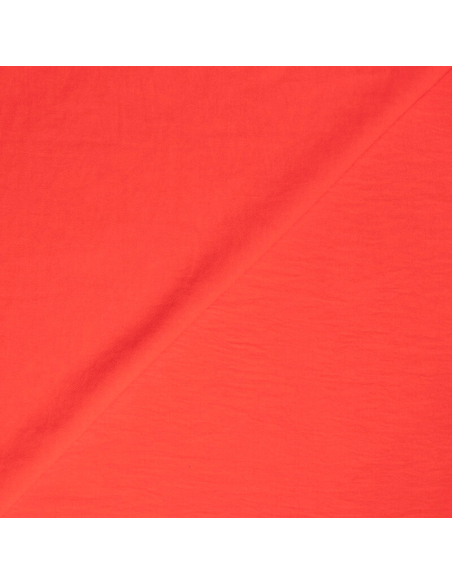 Crêpe froissé – Rouge vermillon