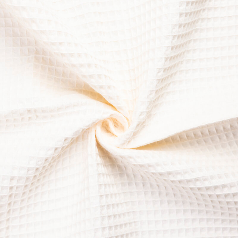 Tissu nid d'abeille – Écru