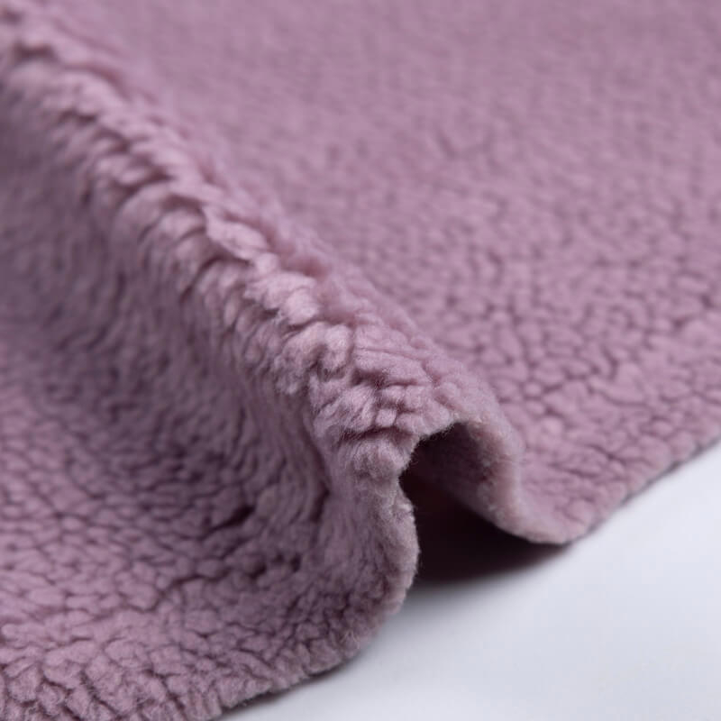 Fausse fourrure mouton (Sherpa) – Myrtille