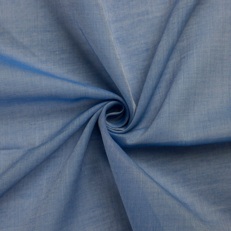 Voile 100% coton chambray – Bleu jean