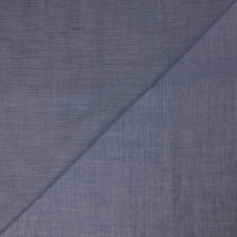 Voile 100% coton chambray – Indigo