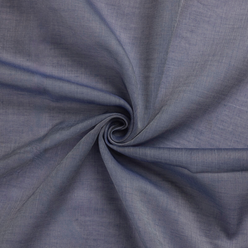 Voile 100% coton chambray – Indigo
