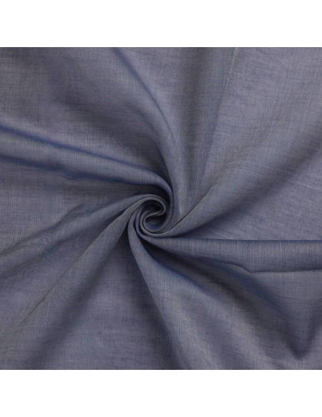 Voile 100% coton chambray – Indigo