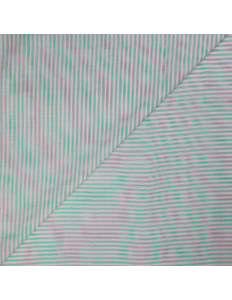 Voile 100% coton – Rayé vert