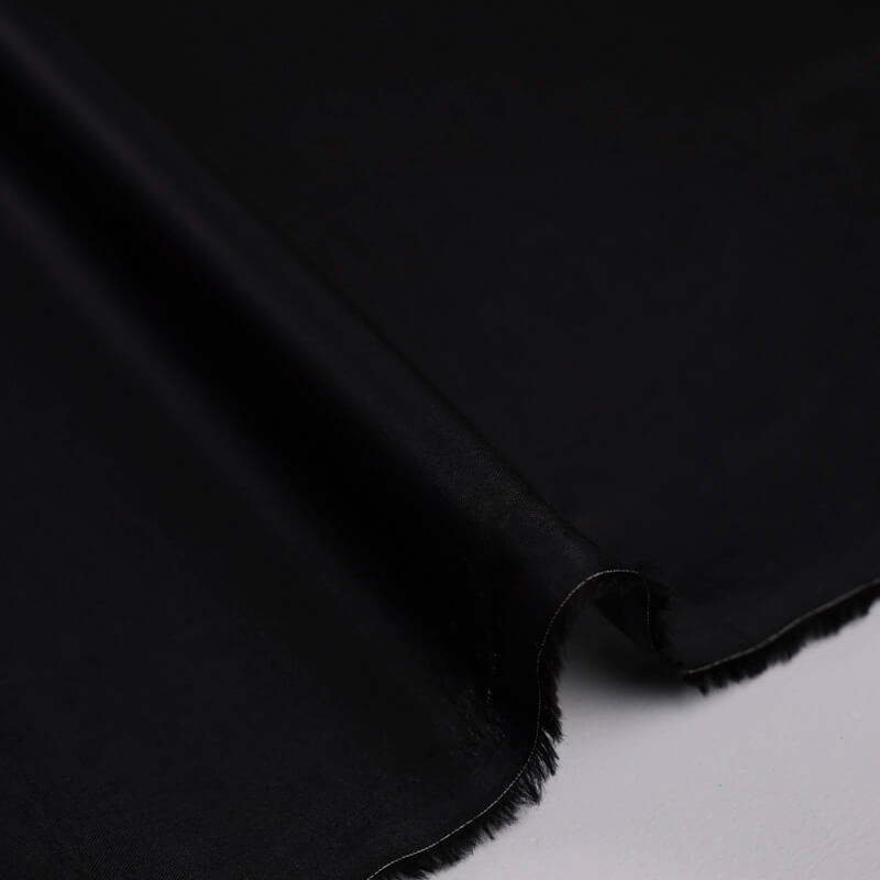 Voile 100% coton peigné luxe chintz – Noir