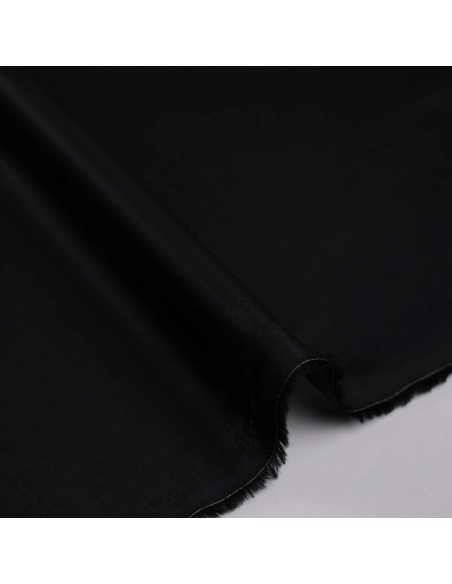 Voile 100% coton peigné luxe chintz – Noir