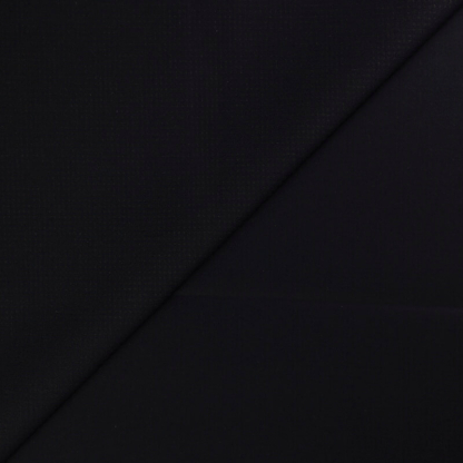 Satin mat coton & élasthanne - Micro motif noir