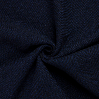 Tweed 100% laine - Chevron marine 2