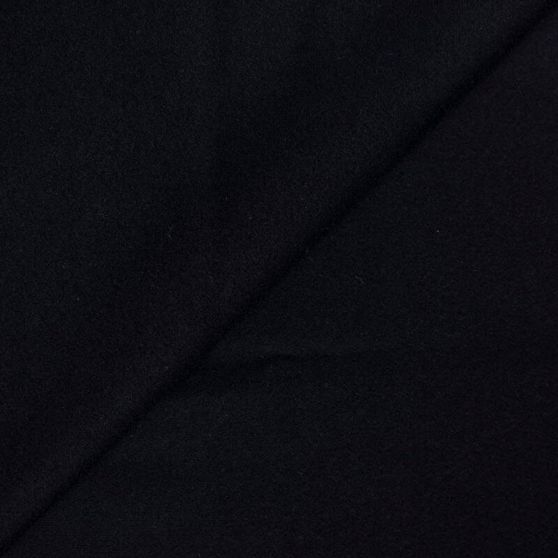 Drap de laine vierge & cachemire - Noir